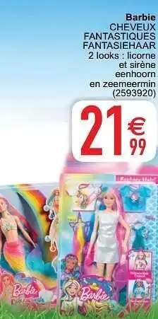 Cora Barbie cheveux fantastiques fantasiehaar aanbieding