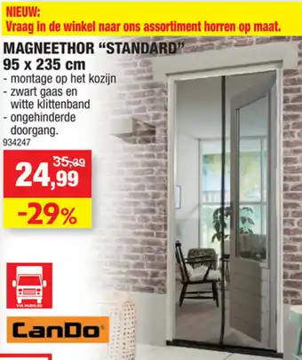 Hubo Magneethor "standard" 95x235 cm aanbieding