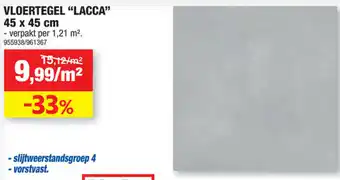 Hubo Vloertegel "lacca" 45x45 cm aanbieding