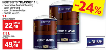 Hubo Houtbeits "classic" 1L aanbieding