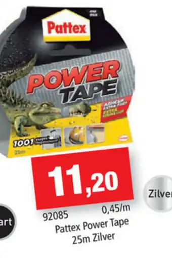 Hubo Pattex Power Tape 25m Silver aanbieding