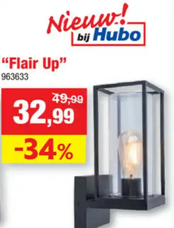 Hubo Buitenwandlamp E27- max. 40w "Flair Up" aanbieding