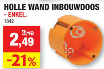 Hubo Holle wand inbouwdoos - enkel aanbieding