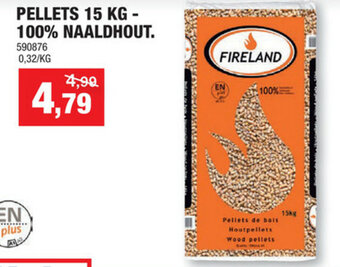 Hubo Pellets 15 kg - 100% naaldhout aanbieding