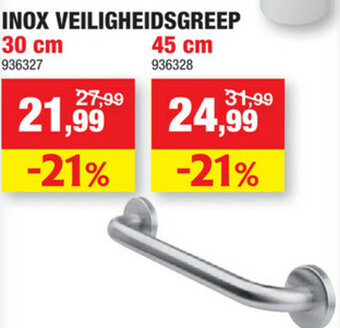 Hubo Inox veiligheidsgreep 30 cm aanbieding