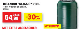 Hubo Regenton "classic" 210L aanbieding