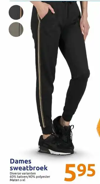 Action Dames sweatbroek aanbieding