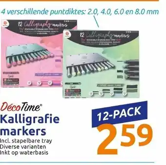 Action Decotime Kalligrafie markers aanbieding