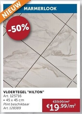 Zelfbouwmarkt Vloertegel hilton aanbieding