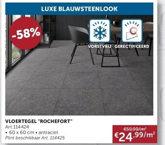 Zelfbouwmarkt Vloertegel rochefort aanbieding