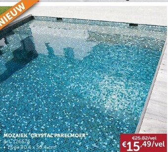 Zelfbouwmarkt Mozaiek crystal parelmoer aanbieding