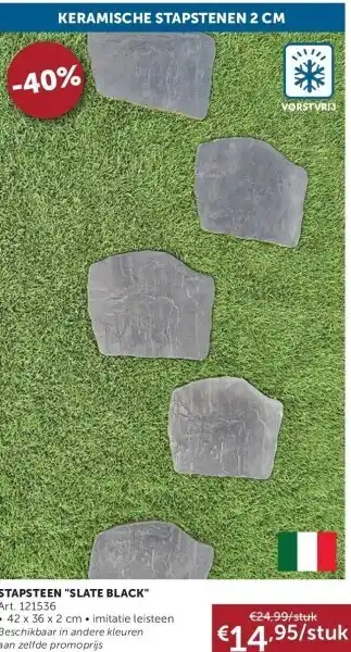 Zelfbouwmarkt Stapsteen slate black aanbieding