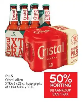 Alvo Cristal alken pils xtra 6 x 25cl aanbieding