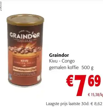 Colruyt Graindor Kivu - Congo Gemalen Koffie 500g aanbieding
