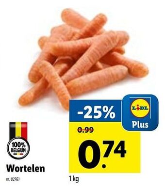 Lidl Wortelen 1kg aanbieding