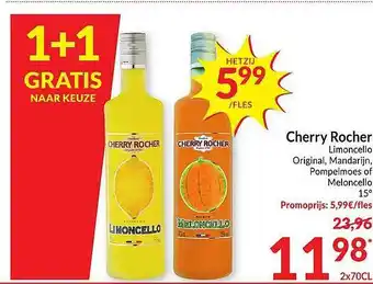 Intermarché Cherry rocher limoncello of meloncello aanbieding
