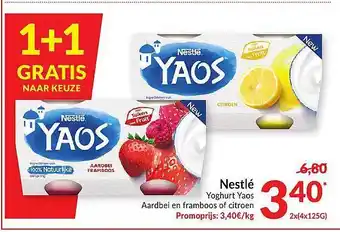 Intermarché Nestle Yoghurt Yaos aanbieding