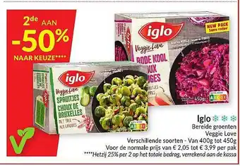 Intermarché Iglo bereide groenten 450g aanbieding