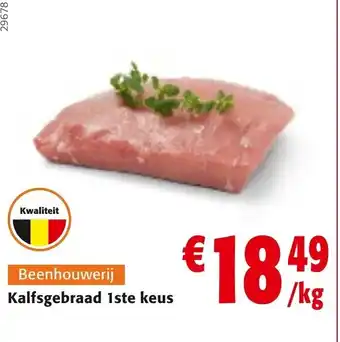 Kalfsgebraad 1ste keus per kg