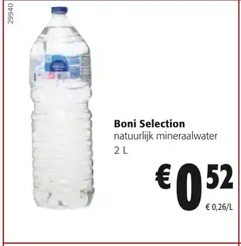 Colruyt Boni selection natuurlijk mineraalwater 2L aanbieding