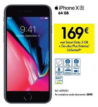 Carrefour Apple iphone XR 64 GB aanbieding