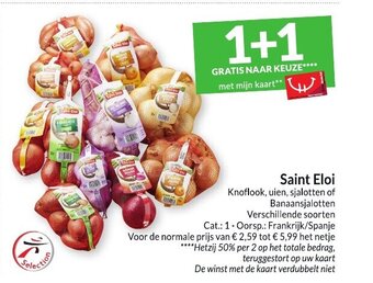 Intermarché Saint eloi knoflook, uien, sjalotten of banaansjalotten aanbieding
