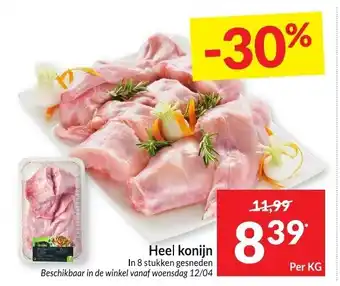Heel konijn per kg