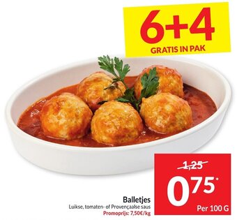 Intermarché Balletjes per 100g aanbieding