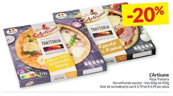 Intermarché L'Artisane pizza trattoria aanbieding