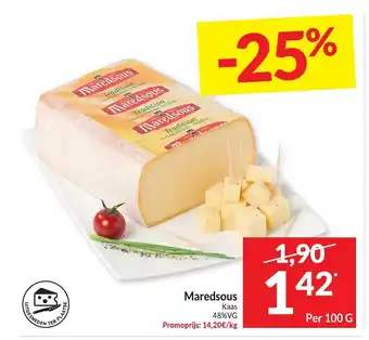 Intermarché Maredsous kaas per 100g aanbieding