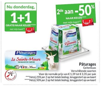 Intermarché Paturages geitenkaas aanbieding