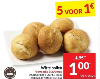 Intermarché Witte bollen per 5 stuks aanbieding