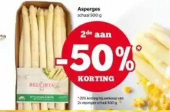 Spar Asperges schaal 500g aanbieding