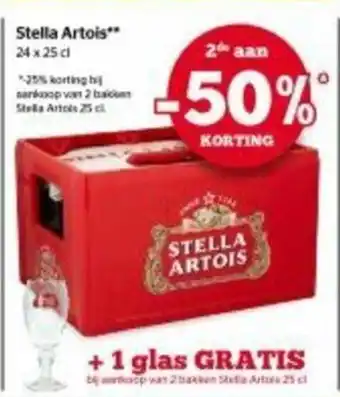Spar Stella artois 24 x 25cl aanbieding