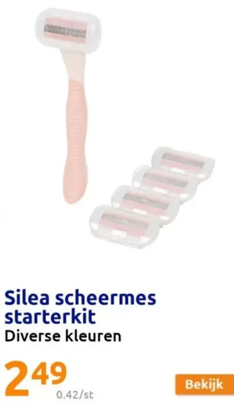 Action Silea scheermes starterkit aanbieding