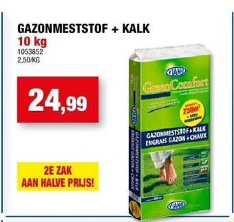 Hubo Gazonmeststof + kalk 10 kg aanbieding