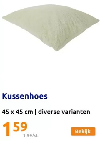 Action Kussenhoes aanbieding
