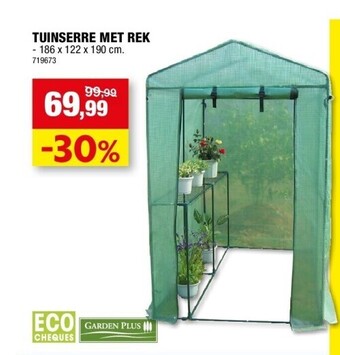 Hubo Tuinserre met rek aanbieding