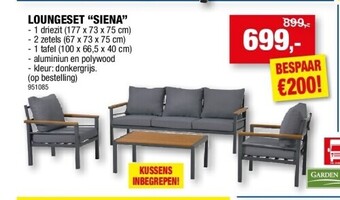 Hubo Loungeset “siena” aanbieding