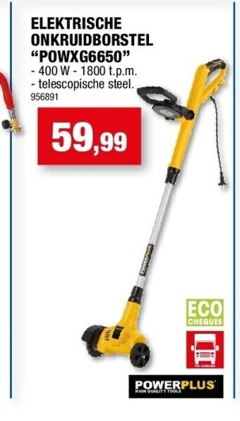 Hubo Elektrische onkruidborstel “powxg6650” aanbieding