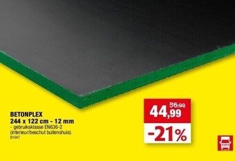 Hubo Betonplex 244 x 122 cm - 12 mm aanbieding