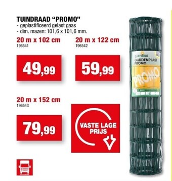 Hubo Tuindraad “promo” 20 m x 102 cm aanbieding