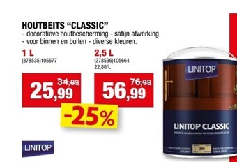 Hubo Houtbeits “classic” 1 l aanbieding