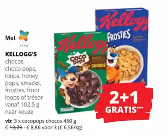 Kellogg's chocos, choco pops 102,5g