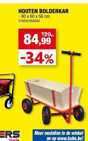Houten bolderkar