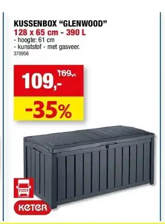 Hubo Kussenbox “glenwood” 128 x 65 cm - 390 l aanbieding