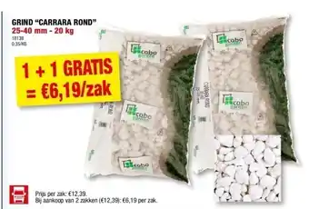 Hubo Grind “carrara rond” aanbieding