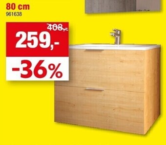 Hubo Badkamermeubel “europack” 80 cm aanbieding