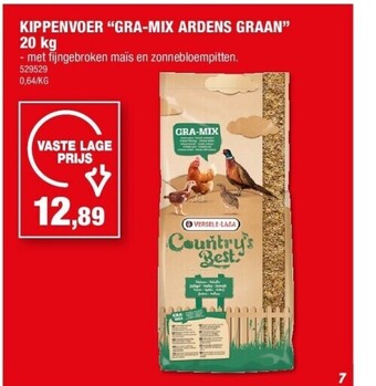 Hubo Kippenvoer “gra-mix ardens graan” 20 kg aanbieding