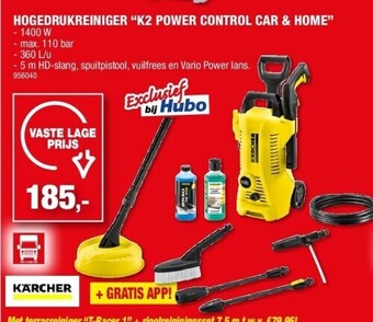 Hubo Hogedrukreiniger “k2 power control car & home” aanbieding